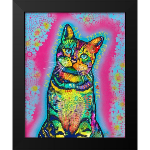 All Things Become Love Black Modern Wood Framed Art Print by Dean Russo Collection