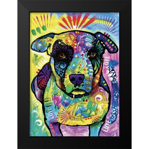 Lucky Black Modern Wood Framed Art Print by Dean Russo Collection