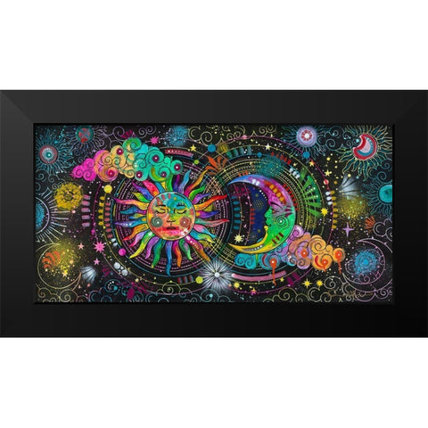 Cosmos Black Modern Wood Framed Art Print by Dean Russo Collection