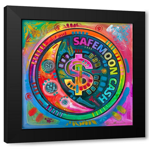 Safemoon Cash Black Modern Wood Framed Art Print with Double Matting by Dean Russo Collection