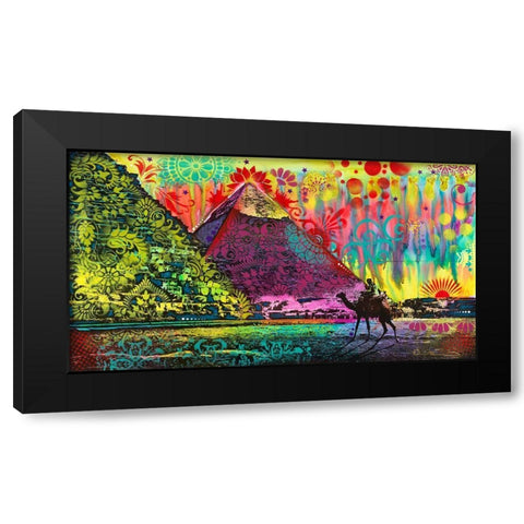 Sunset at Cheops Black Modern Wood Framed Art Print with Double Matting by Dean Russo Collection