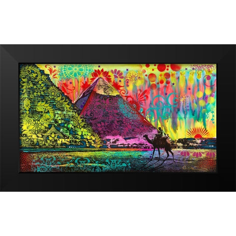 Sunset at Cheops Black Modern Wood Framed Art Print by Dean Russo Collection