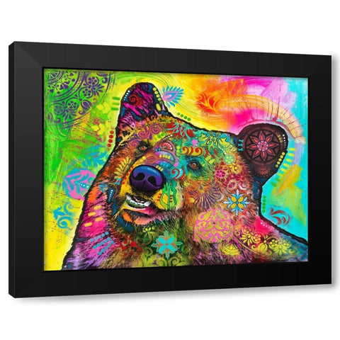 Hunky Bear 1 Black Modern Wood Framed Art Print with Double Matting by Dean Russo Collection