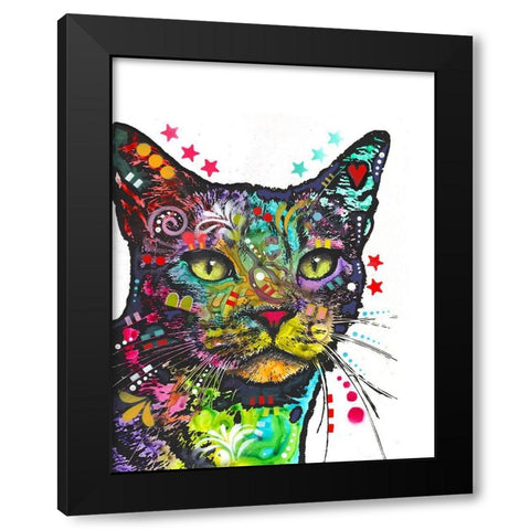 Green Eyes Black Modern Wood Framed Art Print with Double Matting by Dean Russo Collection