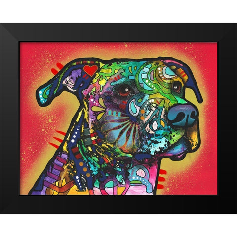 Horizon Black Modern Wood Framed Art Print by Dean Russo Collection