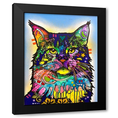Maine Black Modern Wood Framed Art Print by Dean Russo Collection