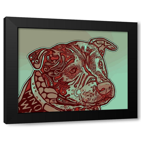Above All Black Modern Wood Framed Art Print with Double Matting by Dean Russo Collection