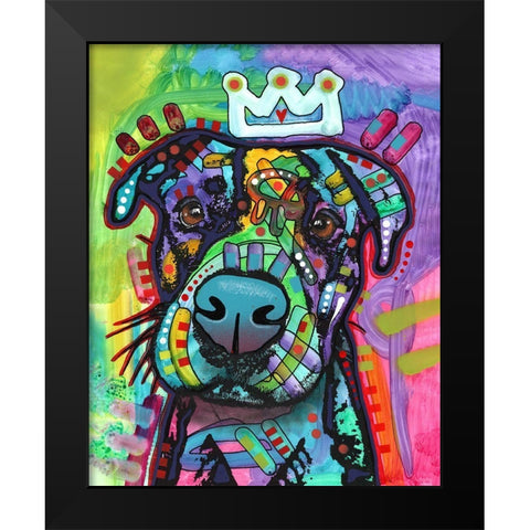 Big Mush Black Modern Wood Framed Art Print by Dean Russo Collection
