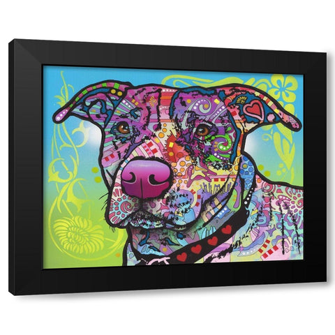 Bubba Black Modern Wood Framed Art Print with Double Matting by Dean Russo Collection