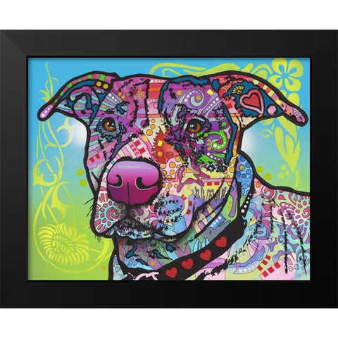 Bubba Black Modern Wood Framed Art Print by Dean Russo Collection