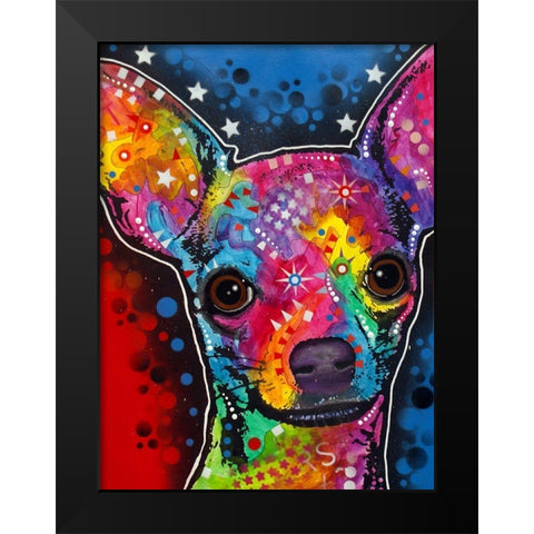 Bubble Chi Black Modern Wood Framed Art Print by Dean Russo Collection
