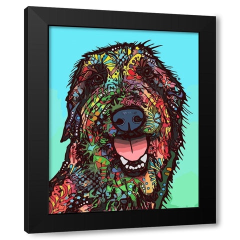 Funny Feeling Black Modern Wood Framed Art Print with Double Matting by Dean Russo Collection