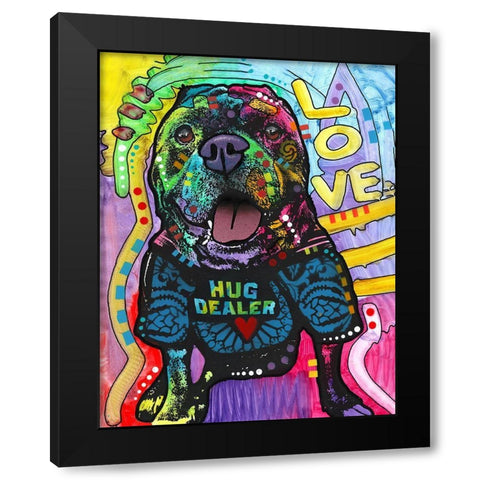 Hug Dealer Black Modern Wood Framed Art Print by Dean Russo Collection