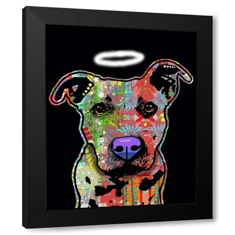 Innocent Black Modern Wood Framed Art Print with Double Matting by Dean Russo Collection