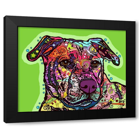 Look Of Love Black Modern Wood Framed Art Print with Double Matting by Dean Russo Collection