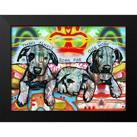 One More Black Modern Wood Framed Art Print by Dean Russo Collection