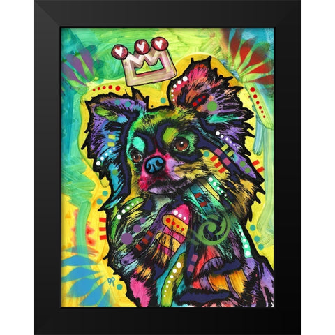 The Star Black Modern Wood Framed Art Print by Dean Russo Collection