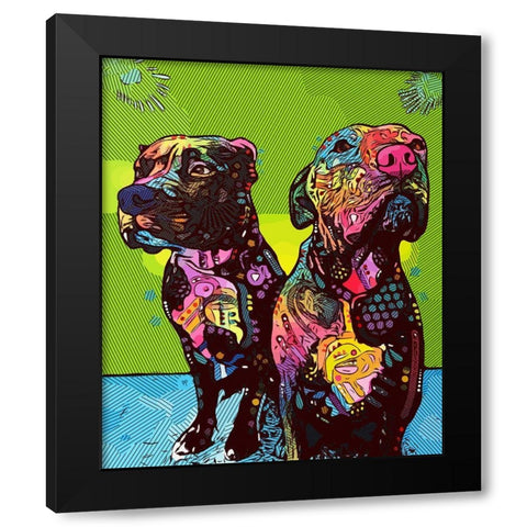 Wasnt Me Black Modern Wood Framed Art Print by Dean Russo Collection