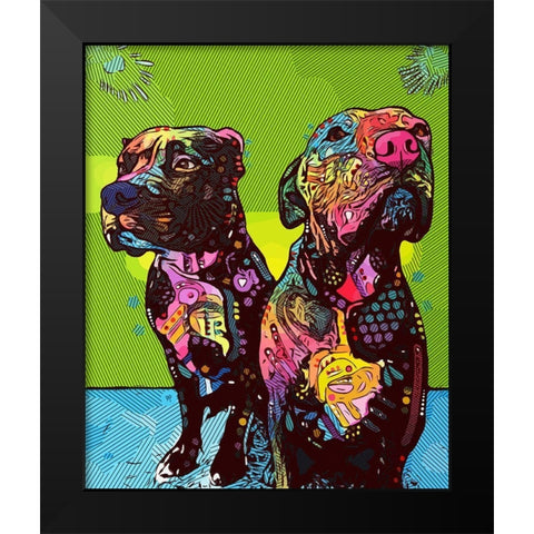 Wasnt Me Black Modern Wood Framed Art Print by Dean Russo Collection
