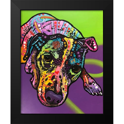 Indelible Jack Black Modern Wood Framed Art Print by Dean Russo Collection