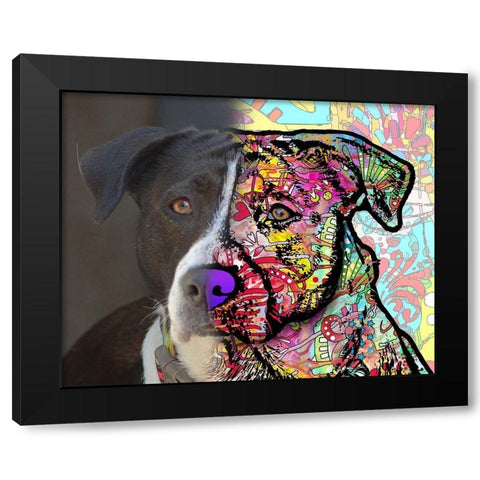 Christine Dewey_Lulu Black Modern Wood Framed Art Print by Dean Russo Collection