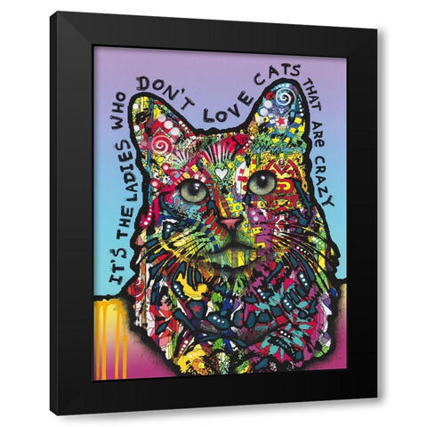 Crazylady Black Modern Wood Framed Art Print with Double Matting by Dean Russo Collection