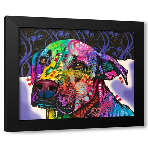 Expression Black Modern Wood Framed Art Print by Dean Russo Collection