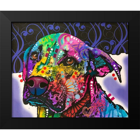 Expression Black Modern Wood Framed Art Print by Dean Russo Collection