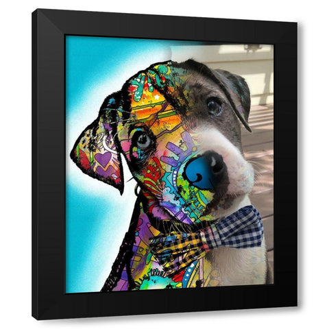 Ferdinand Black Modern Wood Framed Art Print with Double Matting by Dean Russo Collection