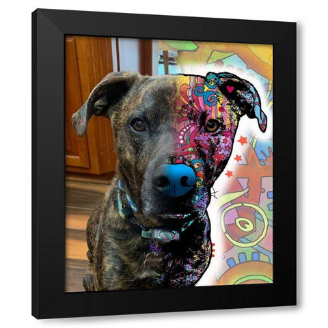 Jennifer De Vries 2 Black Modern Wood Framed Art Print by Dean Russo Collection