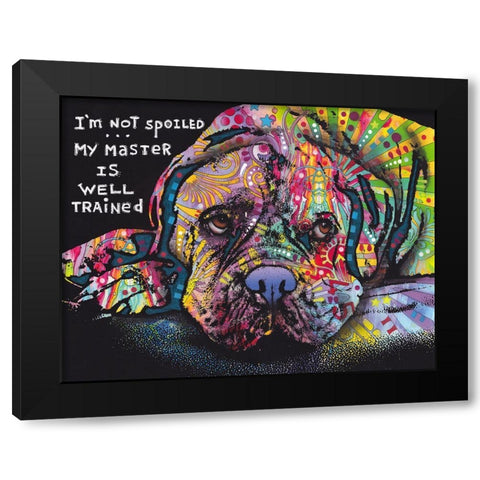 Not Spoiled Black Modern Wood Framed Art Print by Dean Russo Collection