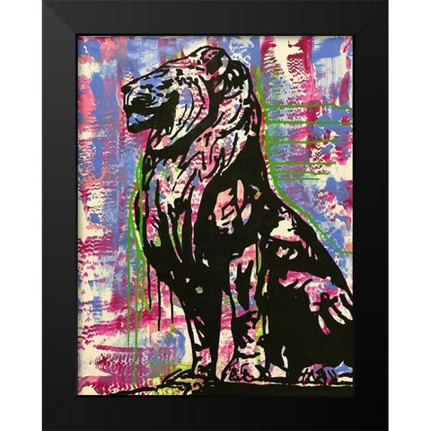 Regal Black Modern Wood Framed Art Print by Dean Russo Collection