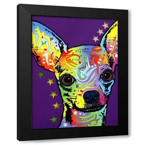 Chihuahua II Black Modern Wood Framed Art Print with Double Matting by Dean Russo Collection