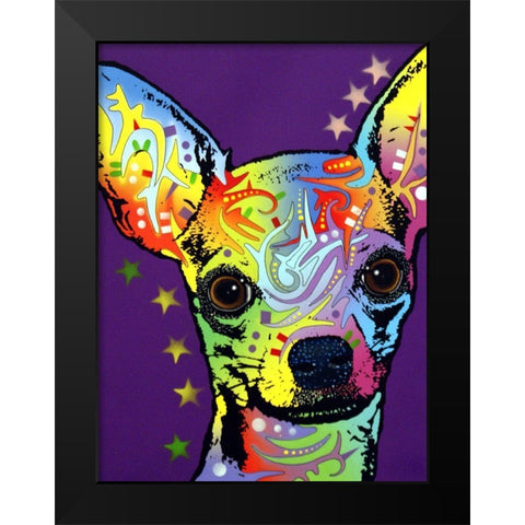 Chihuahua II Black Modern Wood Framed Art Print by Dean Russo Collection