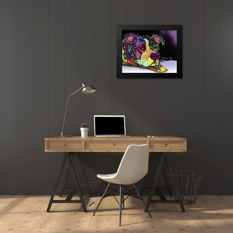 Affection Black Modern Wood Framed Art Print by Dean Russo Collection