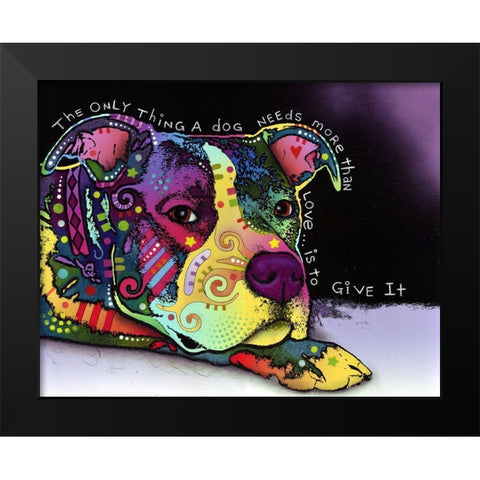 Affection Black Modern Wood Framed Art Print by Dean Russo Collection