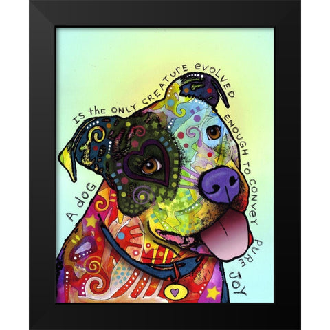 Pure Joy Black Modern Wood Framed Art Print by Dean Russo Collection