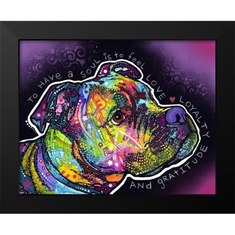 Soul Black Modern Wood Framed Art Print by Dean Russo Collection