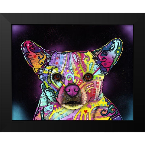 Cheemix Black Modern Wood Framed Art Print by Dean Russo Collection