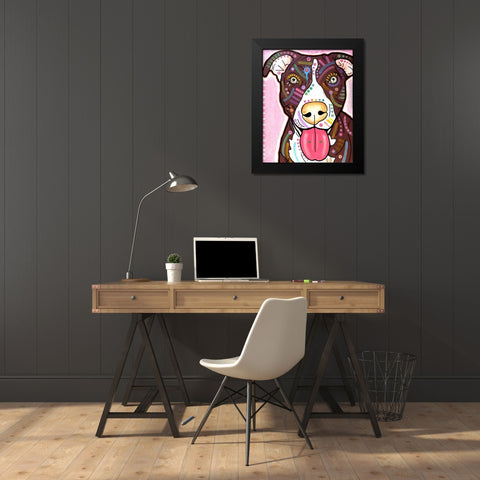 Bliss Black Modern Wood Framed Art Print by Dean Russo Collection