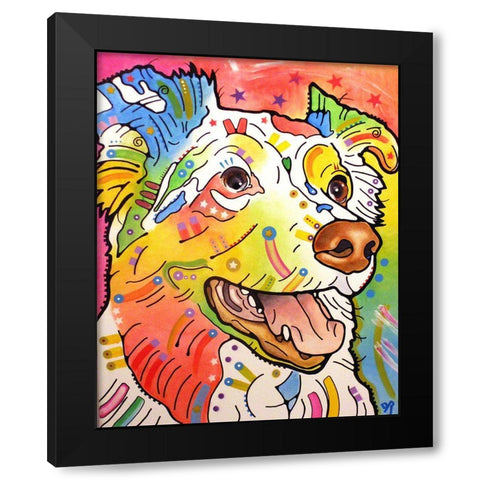 Dakota Black Modern Wood Framed Art Print by Dean Russo Collection