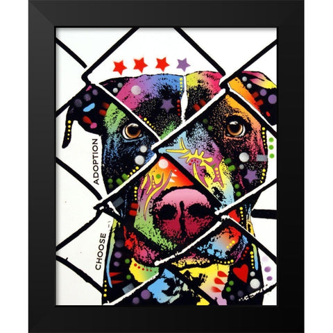 Choose Adoption Black Modern Wood Framed Art Print by Dean Russo Collection