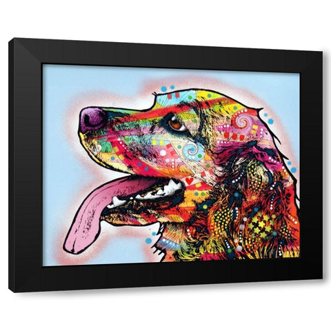 Cocker Spaniel Black Modern Wood Framed Art Print by Dean Russo Collection