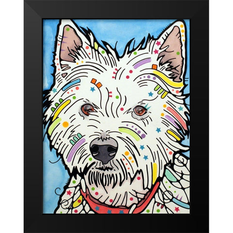 Highland Black Modern Wood Framed Art Print by Dean Russo Collection