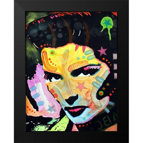 Katherine Hepburn Black Modern Wood Framed Art Print by Dean Russo Collection