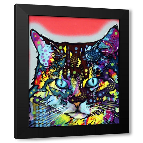 Maine Coon Black Modern Wood Framed Art Print by Dean Russo Collection