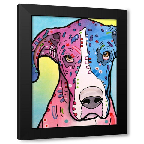 Nobodys Fool Black Modern Wood Framed Art Print by Dean Russo Collection