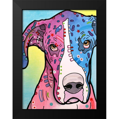 Nobodys Fool Black Modern Wood Framed Art Print by Dean Russo Collection