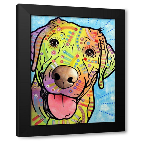Sunny Black Modern Wood Framed Art Print with Double Matting by Dean Russo Collection