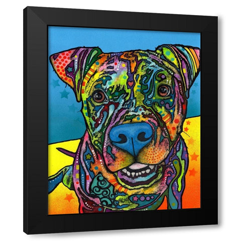 Maccabee Black Modern Wood Framed Art Print with Double Matting by Dean Russo Collection